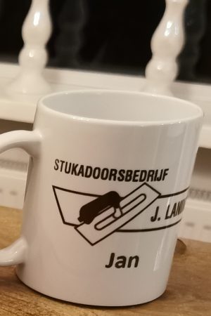 Mok wit bedrukt met logo