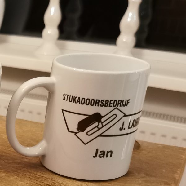 Mok wit bedrukt met logo